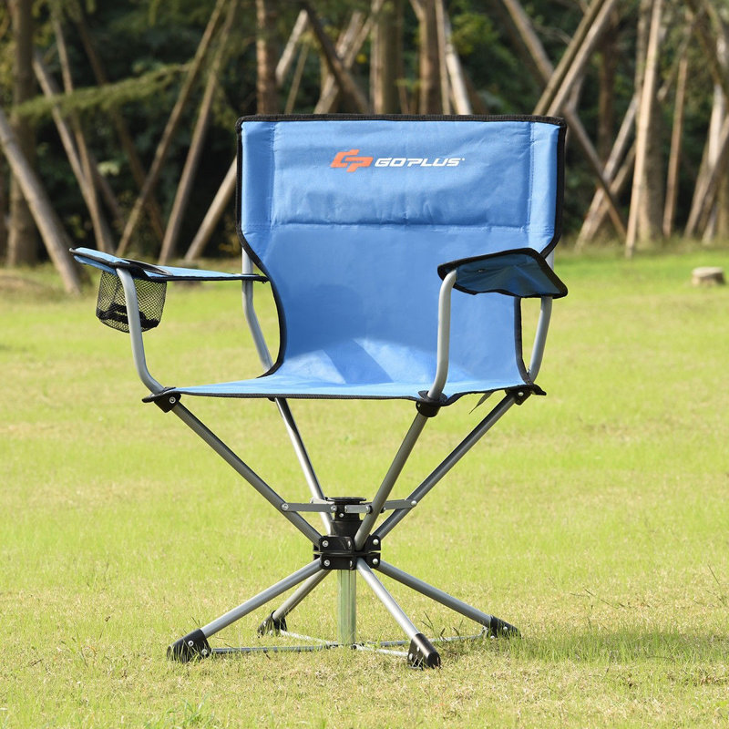 LIVIZA Portable Swivel Folding Camping Chair | Wayfair